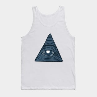 Human eye iluminations   pyramids triangle Tank Top